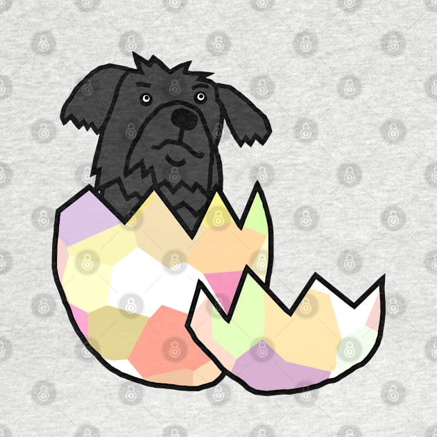 Cute Dog Hatching from Egg by ellenhenryart